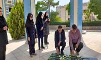مراسم تجدید میثاق و غبارروبی مزار شهید گمنام دانشگاه